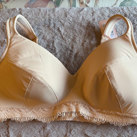 Lot of 4 Bras Size 38D from Hips & Curves Black, Melon, Latte, Teal Floral NWT - Picture 8 of 10